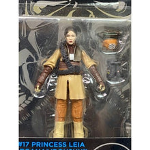 Load image into Gallery viewer, Star Wars The Black Series #17 Princess Leia Organa Boushh Action Figure