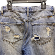 Load image into Gallery viewer, KanCan Jeans Womens 7/27 Distressed Ripped Destroyed Denim Light Wash Thrashed