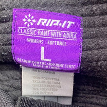 Load image into Gallery viewer, RIP-IT Softball Pants Womens Large Black Athletic Athleisure Uniform Performance