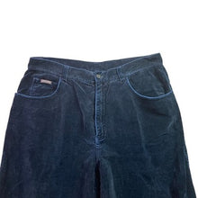 Load image into Gallery viewer, Lauren Ralph Lauren Pants Womens 16 Navy Blue Velvet Old Money Festival Holiday