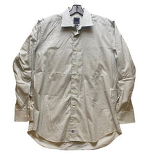 Load image into Gallery viewer, David Donahue Shirt Mens 34/35 Checkered Button Down Long Sleeve Green & Navy