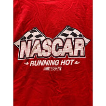 Load image into Gallery viewer, NASCAR Shirt Womens 26/28 4XL Button Front Racing Spell Out Running Hot Red