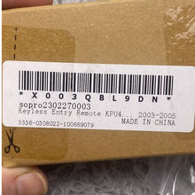 Load image into Gallery viewer, Mazda Keyless Entry Remote 2 Button Lock Unlock 2003-2005