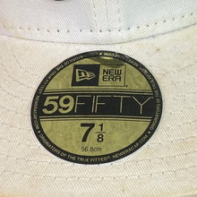 Load image into Gallery viewer, Atlanta Braves Hat Mens 7 1/8 Fitted New Era 59 Fifty MLB Baseball White Cap