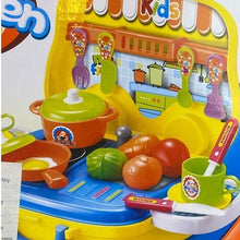 Load image into Gallery viewer, Kitchen Playset Sensory Pretend Play Food Travel Interactive NIB