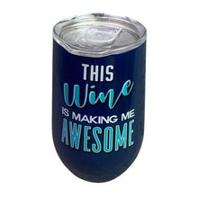 Load image into Gallery viewer, Wine Tumbler Stainless Steel Lid Funny Mature Festival Party Cup