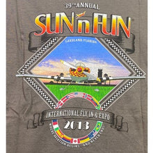 Load image into Gallery viewer, Aviation Shirt Mens Large Florida Fly-in Expo Airplane Flying Spell Out Everyday