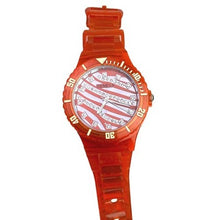 Load image into Gallery viewer, Geneva Watch Womens Jelly Band Bling Crystal Rhinestones Zebra Silicone NEW