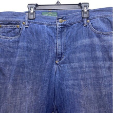 Load image into Gallery viewer, Ralph Lauren Jeans Womens 16 Cropped Relaxed Cuffed Denim Boyfriend Blue Mature