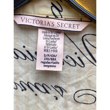 Load image into Gallery viewer, Victoria's Secret Pajama Top Womens Small Sleep Shirt Button Front Script Print