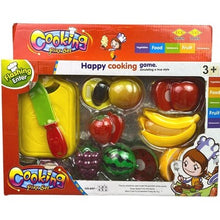Load image into Gallery viewer, Happy Cooking Play Set Pretend Food Cutting Fruit Vegetable Kitchen Toy Kids 3+