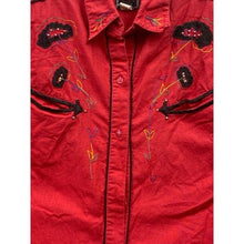 Load image into Gallery viewer, Vintage Short Circuit Shirt Womens Medium Embroidered Western Beaded Country