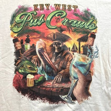 Load image into Gallery viewer, Key West Pub Crawls Shirt Mens Medium Pirate Skull Costal Beachy Grunge