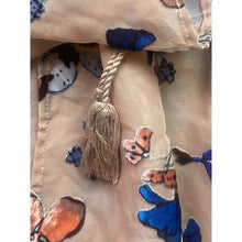 Load image into Gallery viewer, Japna Kimono Womens Large Floral Velvet Burnout Bohemian Tassels Festival