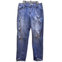 Load image into Gallery viewer, KanCan Jeans Womens 13 Distressed Destroyed Raw Hem Medium Wash Grunge Casual
