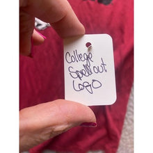 Load image into Gallery viewer, Arkansas Razorbacks Shirt Mens Large College Spell Out Logo Short Sleeve Red