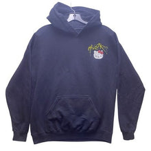 Load image into Gallery viewer, Hello Kitty Hoodie Womens Large Script Spell Out Skulls Grunge Streetwear