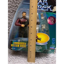 Load image into Gallery viewer, Vintage 1997 Playmates Star Trek Commander Riker Action Figure Galactic Gear New