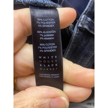 Load image into Gallery viewer, White House Black Market Jeans Womens 2 Distressed Glitter Dark Skinny Ladies