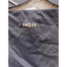 Load image into Gallery viewer, INGIA Crop Top Womens Large Black Padded Athletic Athleisure Workout Base Layer
