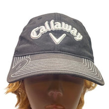 Load image into Gallery viewer, Callaway Baseball Hat Black White Adjustable Odyssey Golf Logo