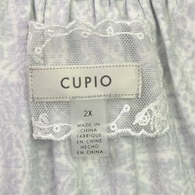 Load image into Gallery viewer, Cupio Blouse Womens 2XL Paisley AOP Crochet Lace Boho Mature Career Office