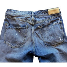 Load image into Gallery viewer, Scotch & Soda Jeans 24x32 Amsterdams Blauw Patched Distressed Patchwork Lace