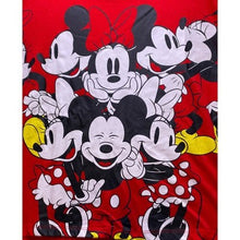 Load image into Gallery viewer, Mickey & Minnie Mouse Shirt Womens Extra Large AOP Spell Out Sleeve Hit Cropped