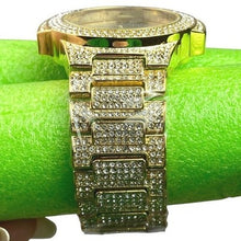 Load image into Gallery viewer, Techno King Watch Mens Iced Hip Hop Crystals Stainless Steel Water Resistant