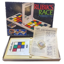 Load image into Gallery viewer, Vintage 1982 Ideal Rubik's Race Board Game Shaker Instructions