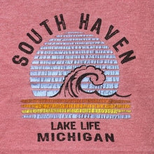 Load image into Gallery viewer, Lake Michigan Tank Top Mens Extra Large Spell Out Beachy Grunge Coastal Summer