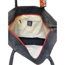 Load image into Gallery viewer, Laurel Burch Tote Bag Feline Fantasy Rainbow Cats Whimsical Art Boho Festival