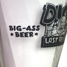 Load image into Gallery viewer, Dicks Last Resort Beer Glass Myrtle Beach Big-Ass Pilsner Glass Souvenir 8.5in