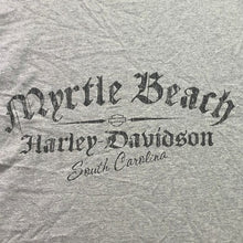 Load image into Gallery viewer, Harley Davidson Shirt Mens 3XL Ringer Skull Motorcycle Grunge Spell Out Beach