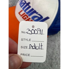 Load image into Gallery viewer, Natural Light Beer Hat Adult AdTrucker Cap Advertising Grunge Outdoorsjustable
