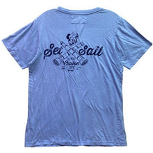 Load image into Gallery viewer, Disney Cruise Line Shirt Mens Small Mickey Mouse Velvet Sailor Nautical Anchor