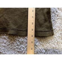 Load image into Gallery viewer, Eddie Bauer Hoodie Mens Medium Tall Khaki Green Waffle Knit Pullover Drawstring