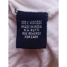 Load image into Gallery viewer, Kaktus Shirt Womens Large White Viscose Crochet Sleeveless Costal Beachy