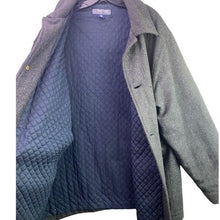 Load image into Gallery viewer, Structure Coat Mens Extra Large Wool Blend Pea Trench Quilted Lining Outdoors