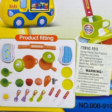 Load image into Gallery viewer, Kitchen Playset Sensory Pretend Play Food Travel Interactive NIB