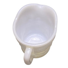 Load image into Gallery viewer, Vintage Federal Glass Toby Mug Milk Glass Creamer Pitcher Face