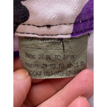 Load image into Gallery viewer, Rothco BDU Pants Mens Small 30x30 Purple Camoflauge Utility Gorpcore Tactical