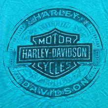 Load image into Gallery viewer, Harley Davidson Shirt Womens 2XL Raglan Knoxville TN Spell Out Grunge Motorcycle