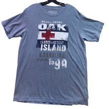 Load image into Gallery viewer, U.S. Vintage Shirt Mens Large Oak Island Beachy Vacation Coastal Spell Out