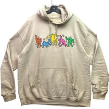 Load image into Gallery viewer, Keith Haring Hoodie Mens Large Beige Pull Over Art Grunge Everyday Streetwear
