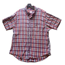 Load image into Gallery viewer, Brooks Brothers Shirt Mens Extra Large Plaid Button Down Short Sleeve Casual