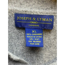 Load image into Gallery viewer, Joseph & Lyman Sweater Adult Extra Large Gray Cashmere Preppy Academica Mens