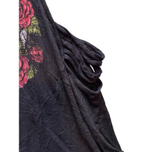 Load image into Gallery viewer, Y2K Shirt Womens Large Strappy Tank Gothic Flowy Whimsigoth Cut Sides Black