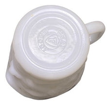 Load image into Gallery viewer, Vintage Federal Glass Toby Mug Milk Glass Creamer Pitcher Face