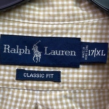 Load image into Gallery viewer, Ralph Lauren Shirt Mens Extra Large Checkered Preppy Academia Office Career